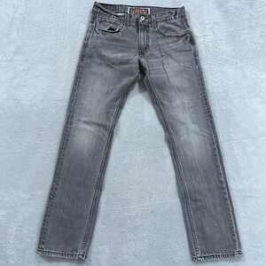 Levi's 511 Jeans Mens 31x32* Gray Denim High‎ Rise Stretch Skinny Y2K Retro VTG